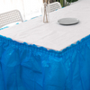 Blue Color PEVA Table Skirt