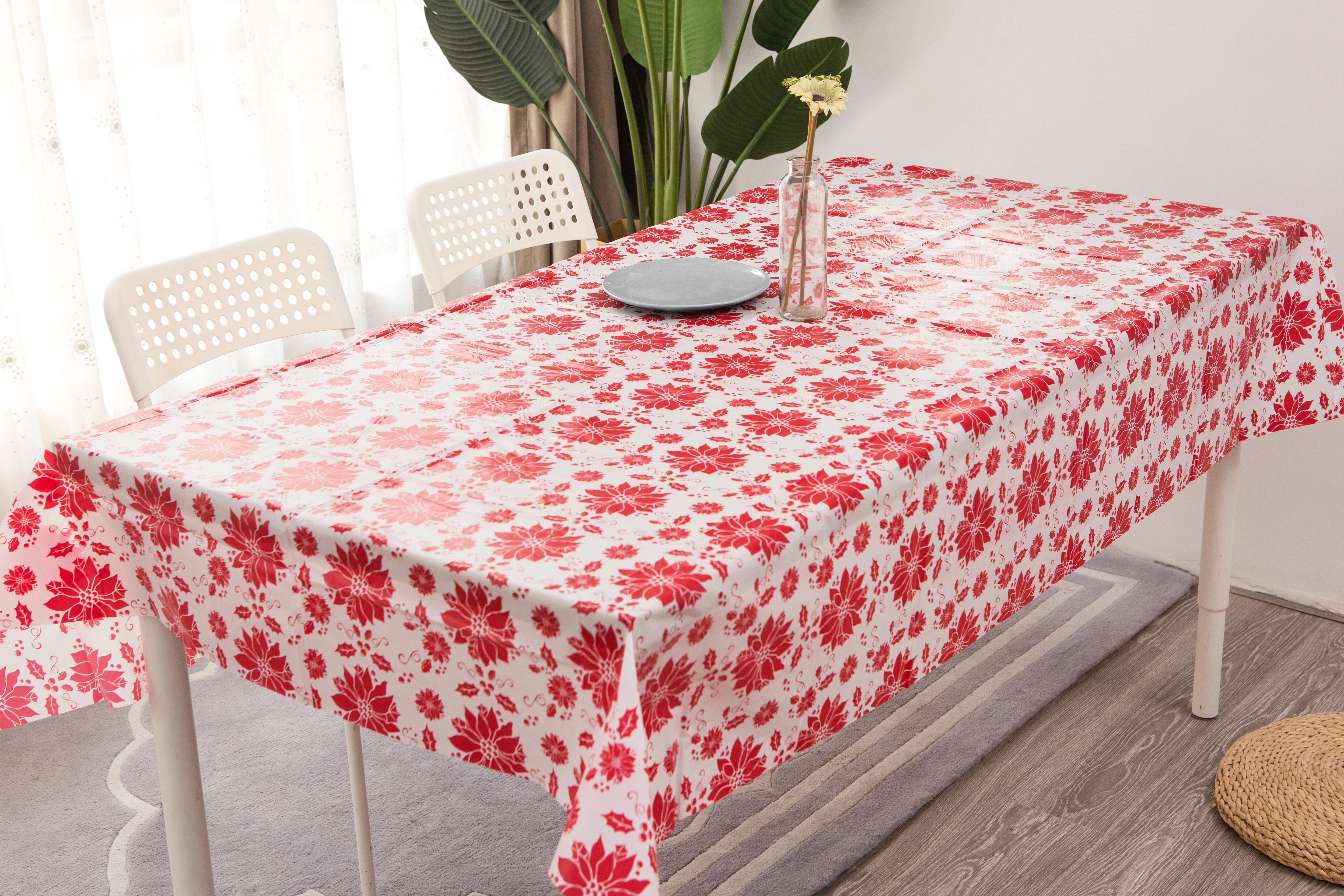 Christmas Series Table Cover Flower Pattern