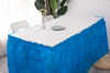 Blue Color PEVA Table Skirt