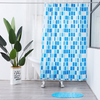 Printed square Frame Style Peva Shower Curtain