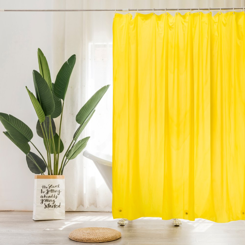 Solid Color Pe Shower Curtain