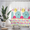 Pe Printed Big Flower Pattern Barthroom Curtain