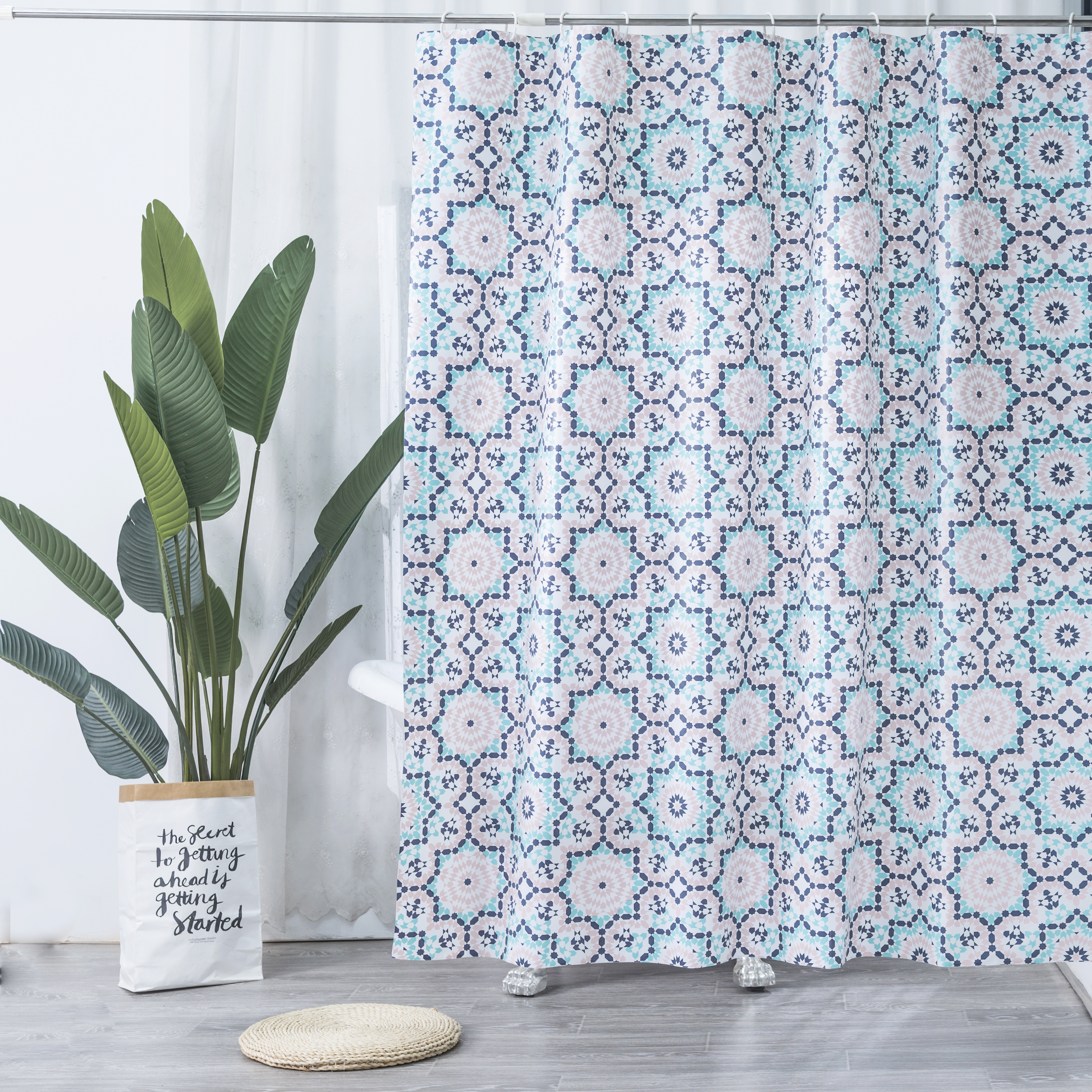  Style Printing Peva Shower Curtain