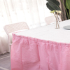 Pink Color PEVA Table Skirt