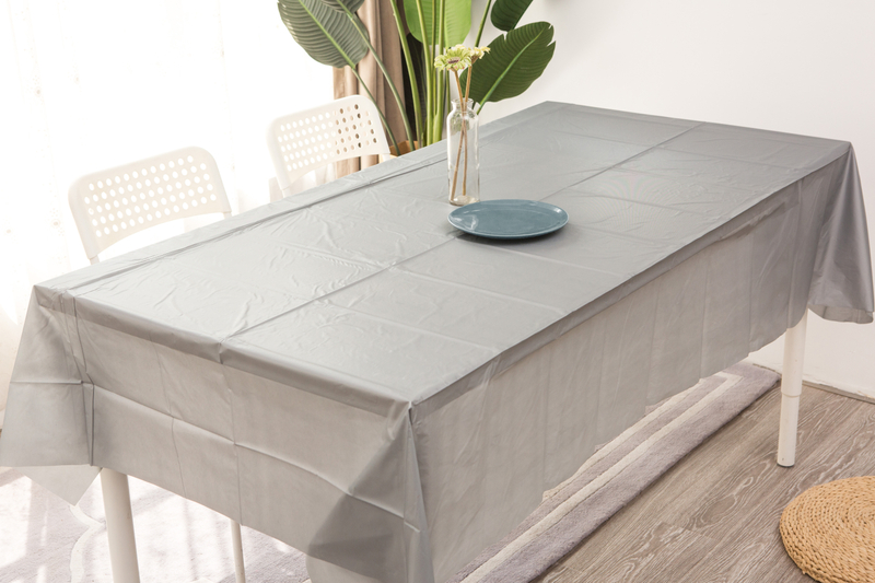 Grey Color Pe Table Cover