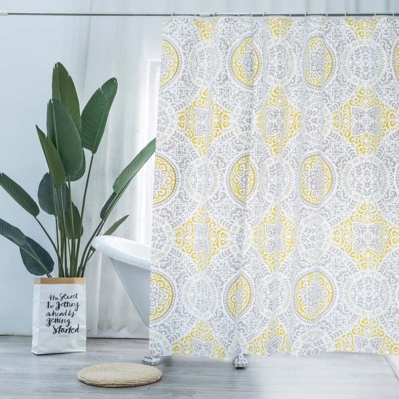 Pe Printed Barthroom Curtain