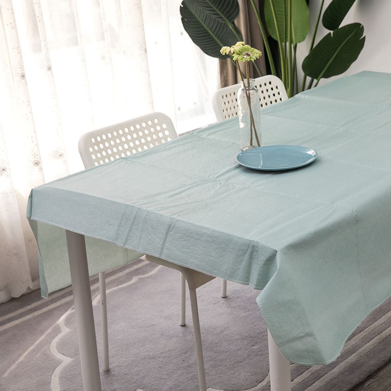 Solid Color Flannel Tablecloth With Sewing Solid