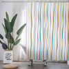 Colored Stripe Style Peva Shower Curtain