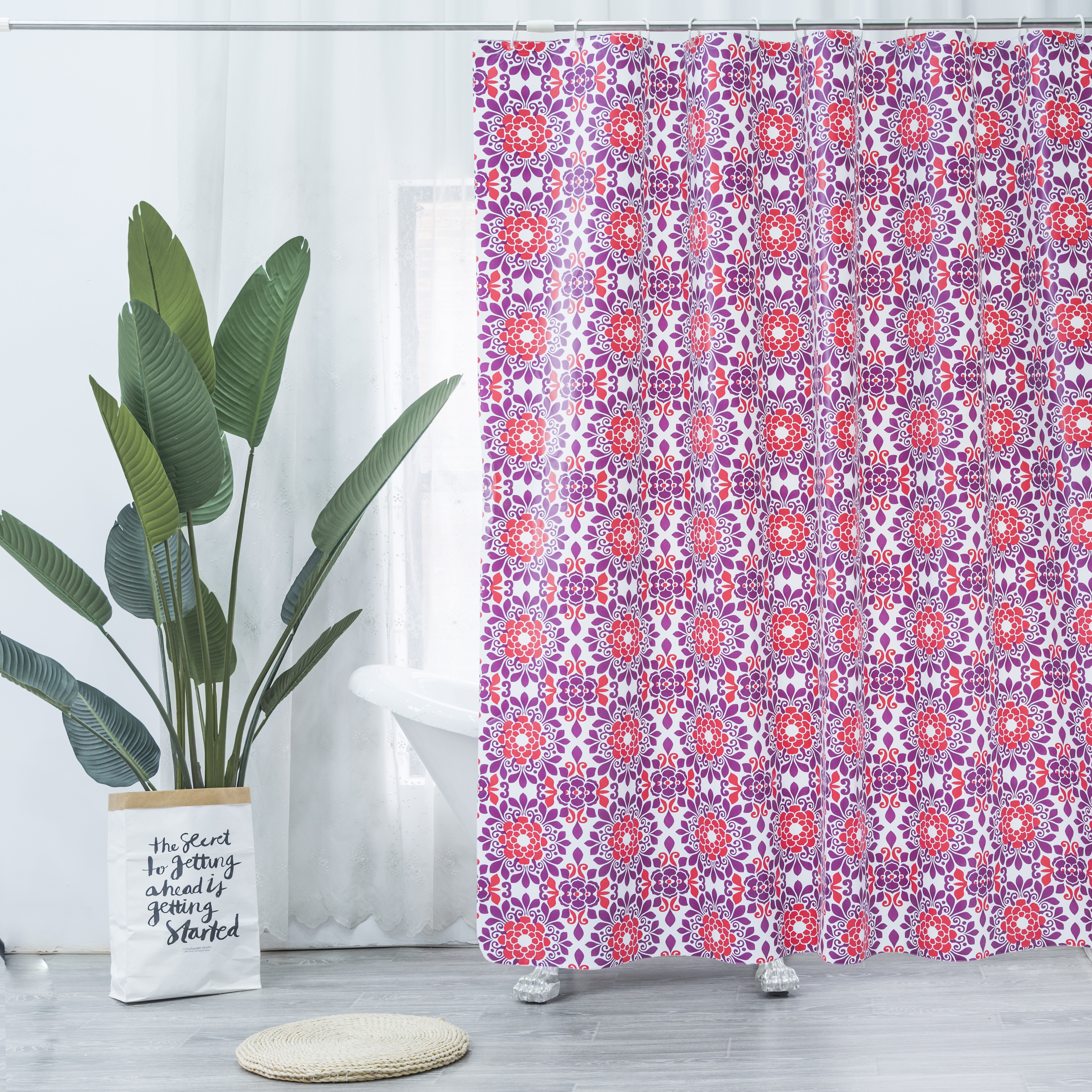  Style Printing Peva Shower Curtain