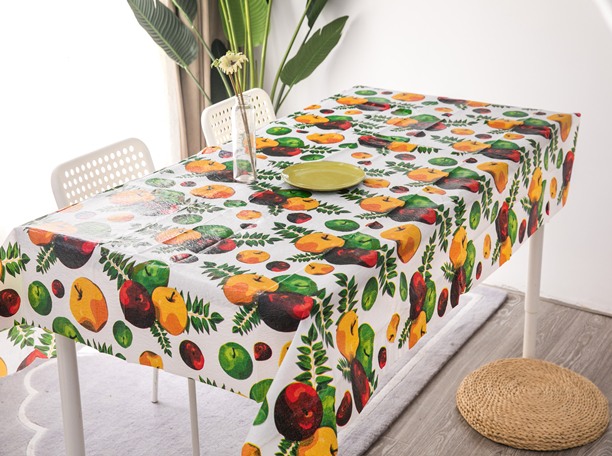 Single Compound Flannel Tablecloth Printing Fruit