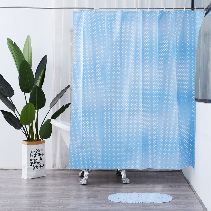  Peva Shower Curtain With Mat
