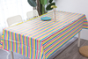 Stripe Pattern Pe Table Cover for Party