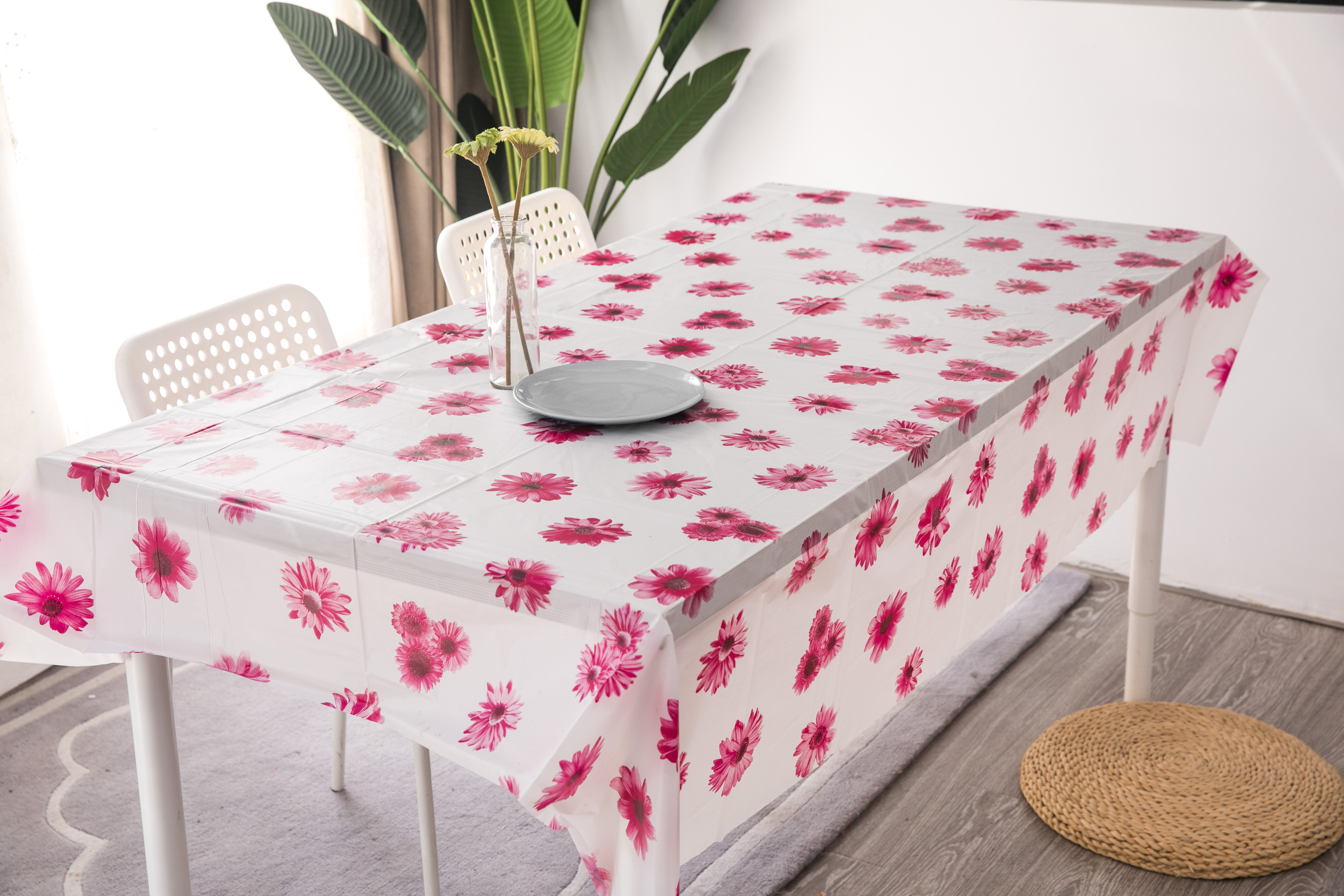 Valentine's Day Series Printing Table Cover Flower Pattern