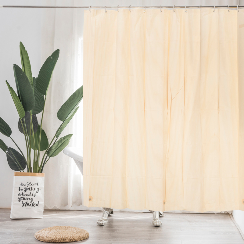 Peva Solid Color Shower Curtain