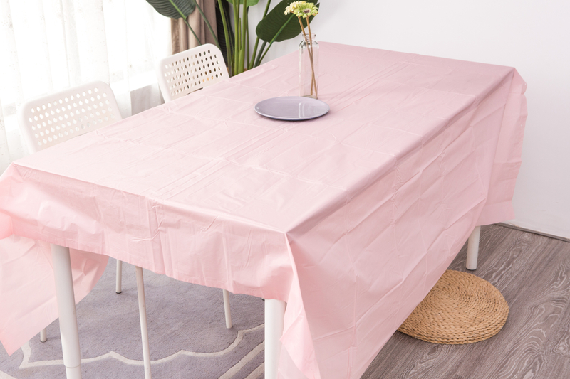 Pink Color Pe Table Cover
