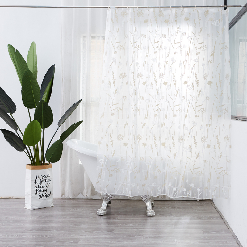 Printing Flower Peva Shower Curtain