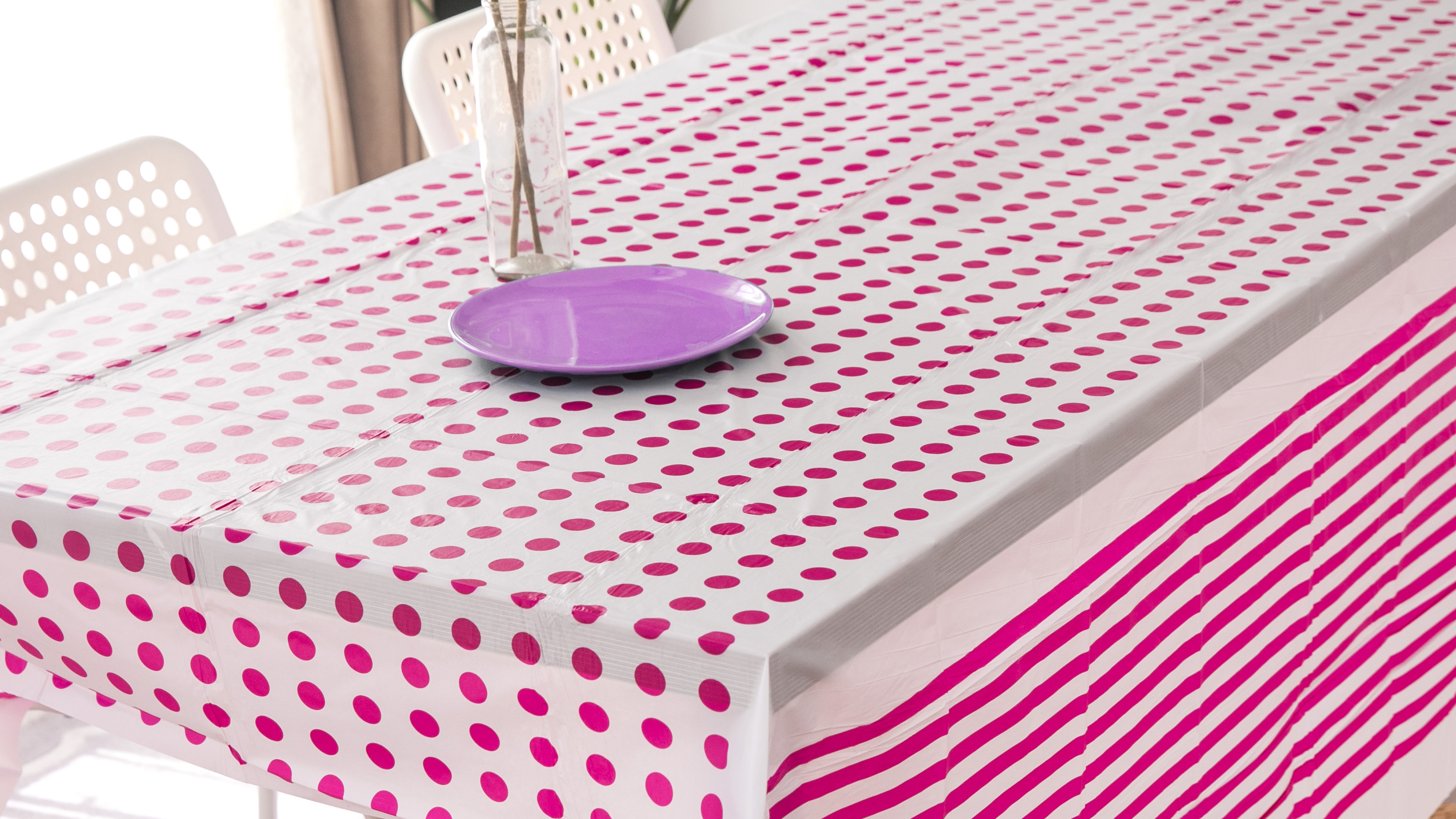 Party Series Table Cover Printed Stripes And Dots