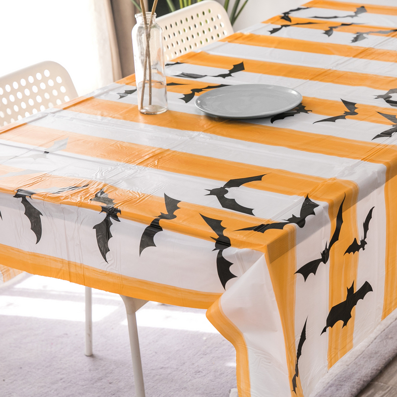 Halloween Series Pe Table Cover Printed bat