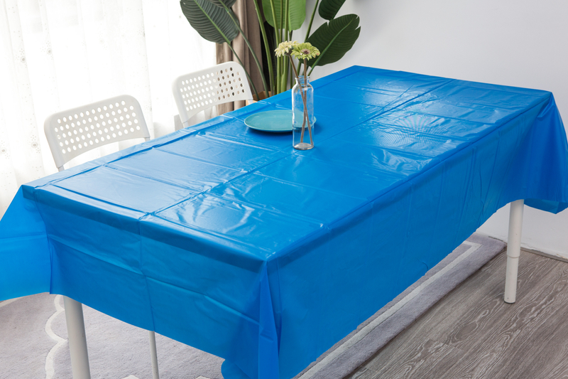 Navy Blue Color Pe Table Cover