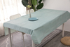 Green Color PEVA Flannel Tablecloth With Sewing 