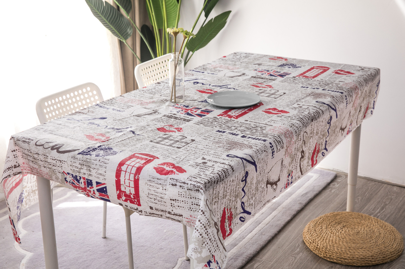  Peva Tablecloth With Flannel Back Style Pattern