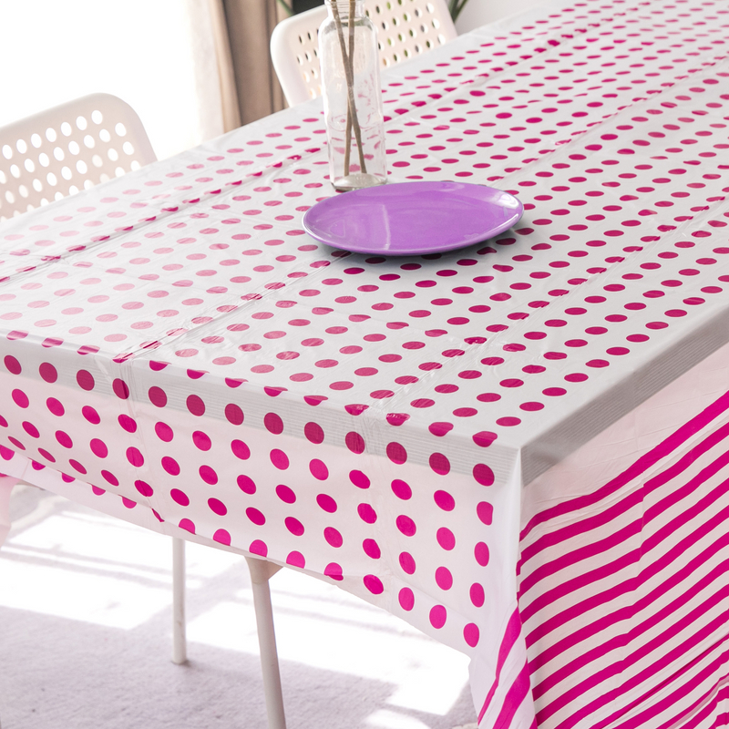 Party Series Table Cover Printed Stripes And Dots