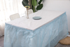 Light Blue Color PEVA Table Skirt